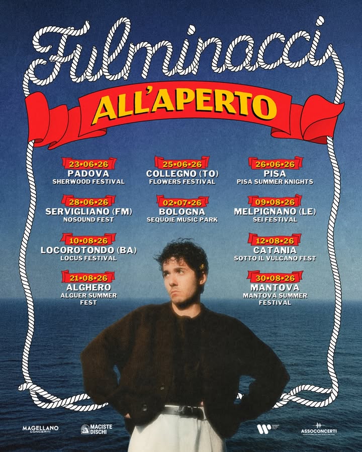 Fulminacci ALL'APERTO tour Poster 2026
